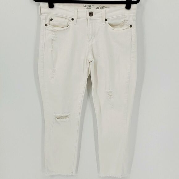 Denizen White distressed jeans by Levi's. Size 7..w28 - Picture 1 of 12